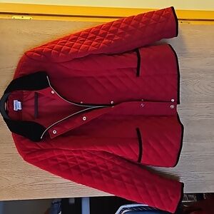 George red quilted winter coat